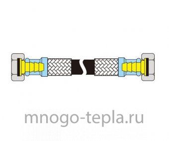 Гибкая подводка TiM 1/2 г/г 30 см - №1