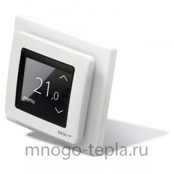 Терморегулятор DEVIreg™ Touch (сенсорный) с датчиком пола и воздуха 16 А, белый (140F1064) - №1