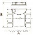 Обратный клапан лепестковый 1/2" ГГ TiM JH-1010C - №4